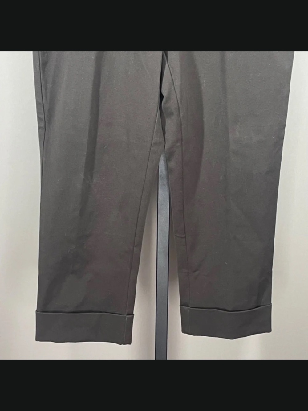NEW Lands End Pants Womens 10 brown straight leg cropped trouser classic retro - Picture 3 of 10